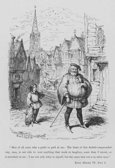 Sir John Falstaff da George Cruikshank